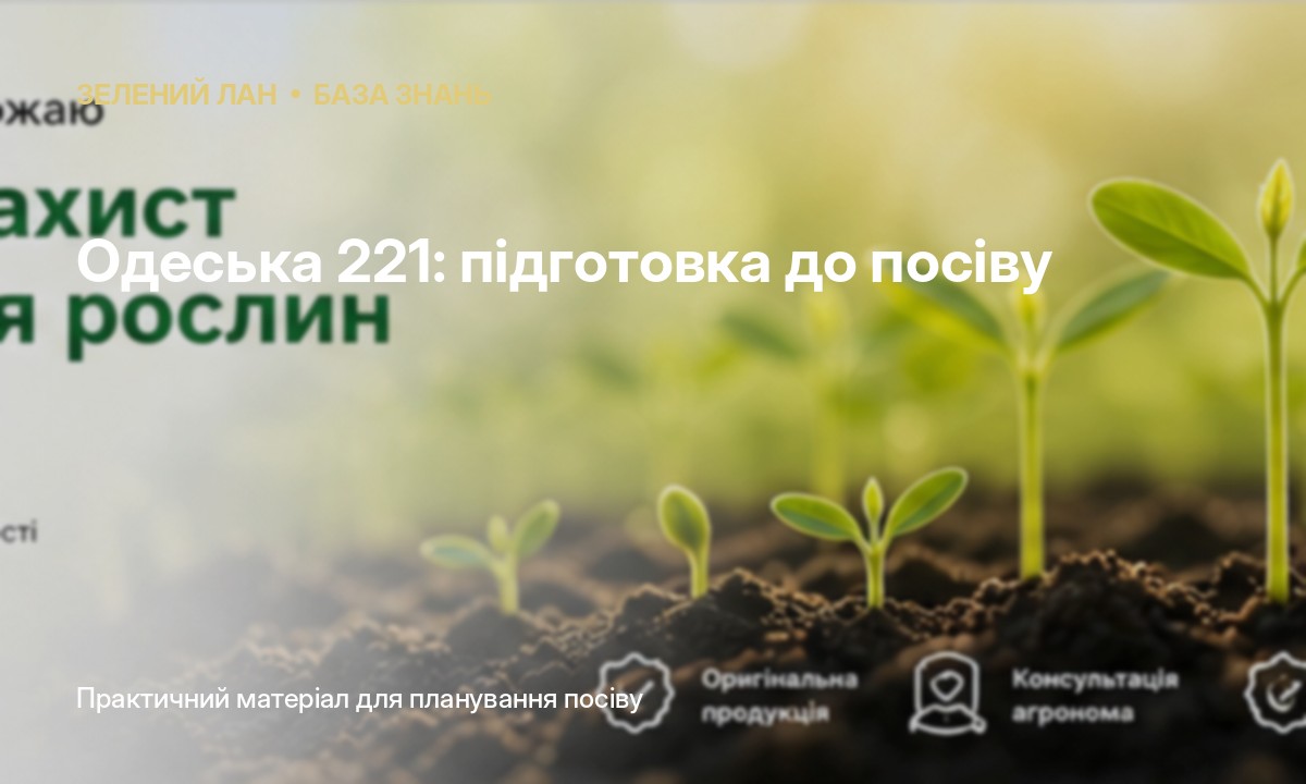 Одеська 221: підготовка до посіву