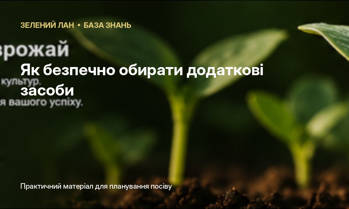 Як безпечно обирати додаткові засоби